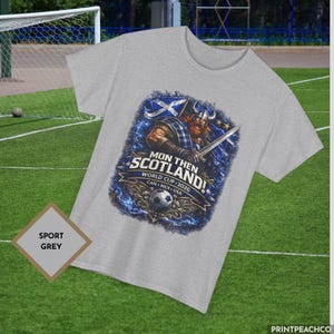 Sport grey Scotland World Cup 2026 soccer fan t shirt