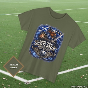 Military green Scotland football World Cup 2026 supporter shirt