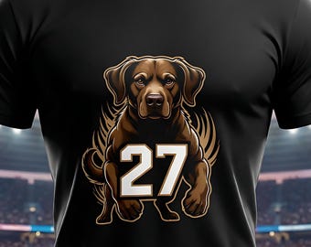 USA Soccer Number 27 Mascot T-Shirt, USA Soccer Dog Fan Tee, Mascot Puppy Shirt, Game Day Supporter Top, World Cup 2026 Unisex Soccer Tee