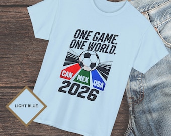 World Cup 2026 Soccer T-Shirt, CAN MEX USA, Unisex Football Fan Gift