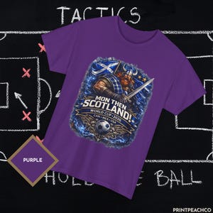 Purple Mon Then Scotland football fan shirt for 2026 World Cup