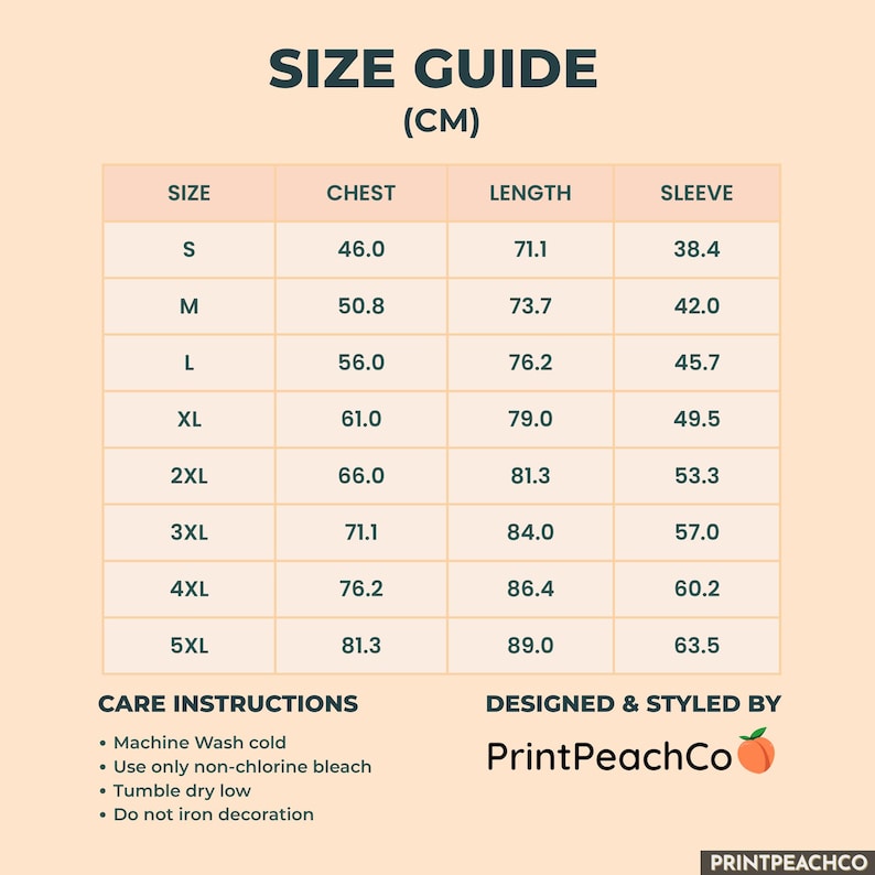 Size guide for Scotland vs Brazil top