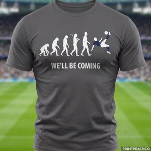 Scotland Football Bicycle Kick Shirt, We'll Be Coming Tee, Funny Soccer Evolution Design, Scotland Fan Gift World Cup 2026