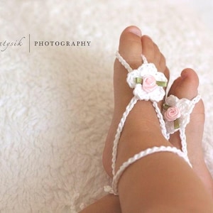 Crochet Pattern, Baby Barefoot Sandals PATTERN, Baby Sandals Pattern, Easy Crochet Pattern, Crochet Baby Sandals Pattern Newborn Shower Gift