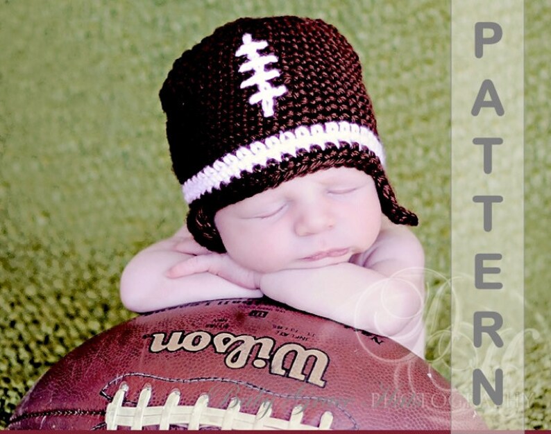 Baby Football Hat Crochet PATTERN Baby Shower Gift Baby Boy Etsy