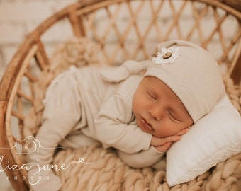 Newborn Boy Photo Outfit, Footed Romper, Newborn Props, Newborn Romper,Newborn Photo Prop,Photo Outfit,Newborn Photography,Baby Shower Gift