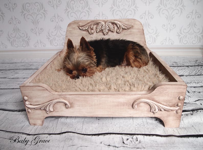 Dog Bed FREE SHIPPING Wooden Dog Bed Raised Dog Bed Pet Etsy