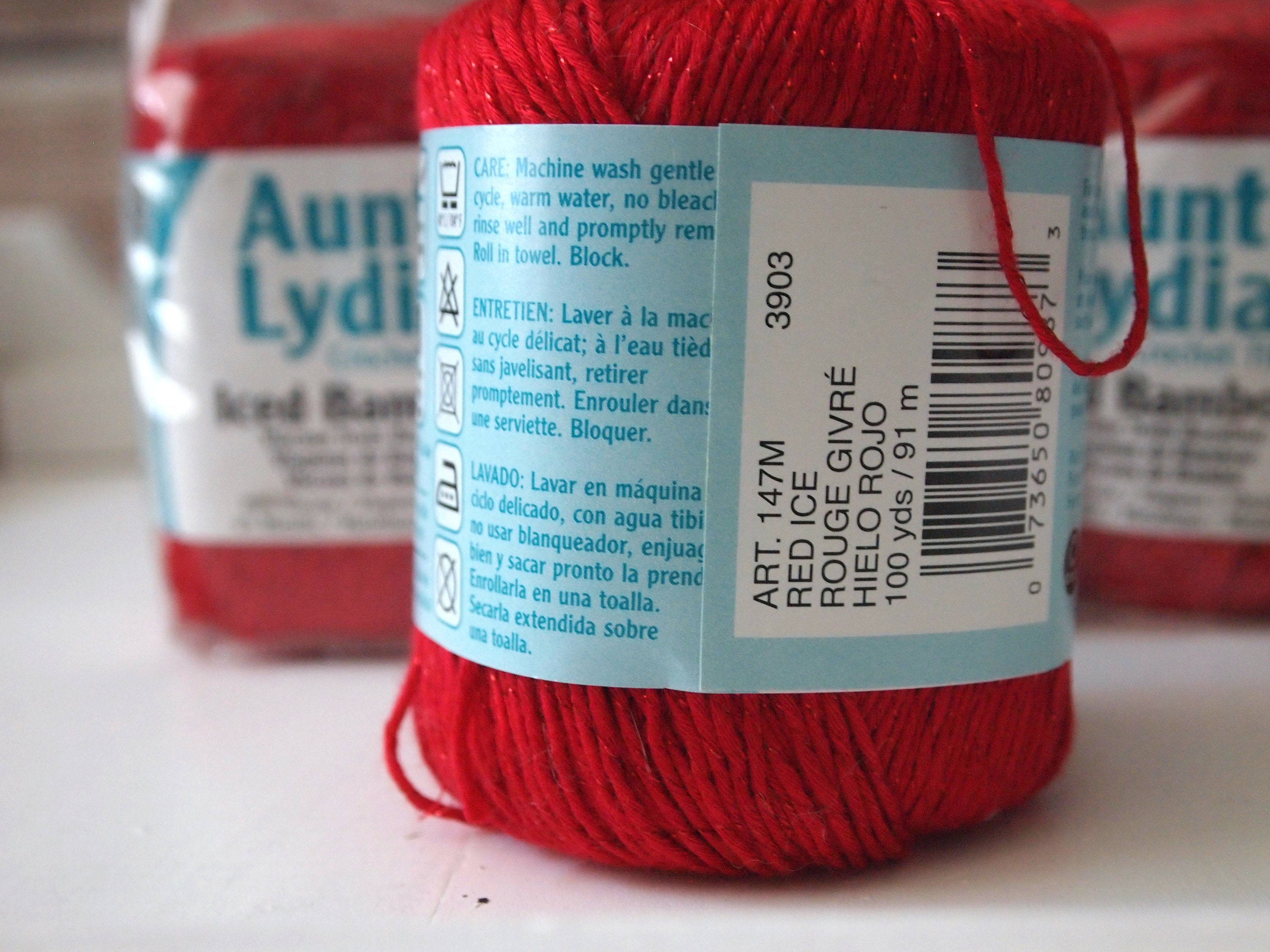 Aunt Lydias Iced Bamboo Yarn, 4 Colors Available, RARE FIND
