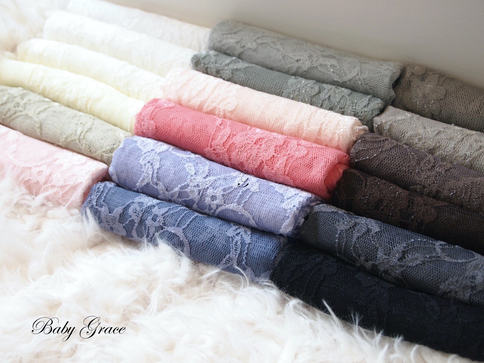 Stretch Lace Wrap Newborn Photo Prop Baby Girl Stretch Wrap Etsy