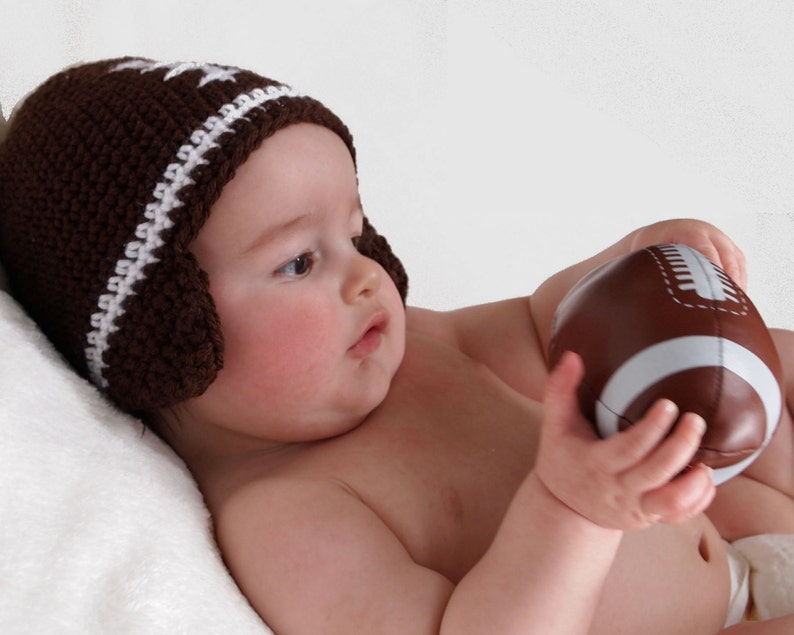 Baby Football Hat Crochet PATTERN Baby Shower Gift Baby Boy Etsy