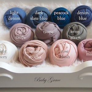 Soft Stretch Newborn Photography Wraps: Essential Props for Baby Photoshoots & Posing