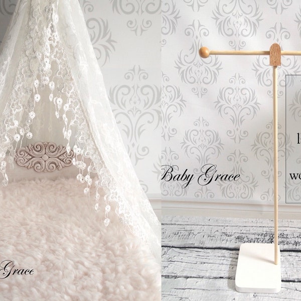 Canopy Floor Stand, Newborn Posing Props, Photography Props, Newborn Bed Prop, Newborn Photo Prop, Baby Shower Decor