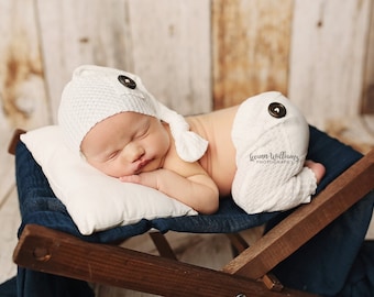 Newborn Boy Photo Outfit, Newborn Props, Newborn Photography Outfit, Newborn Sleepy Hat, Newborn Boy Photography Props, Newborn Photo Prop