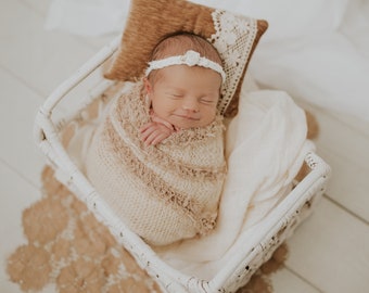 Newborn Photography Props, Newborn Velvet Pillow, Newborn Headband, Newborn Layer, Newborn Props, Newborn Photo Prop, Newborn Pillow, Boho