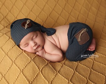 Newborn Photo Outfit, Newborn Pants, Sleepy Hat Set, Newborn Boy Photo Outfit, Photography Props, Newborn Photo Prop, Newborn Photography