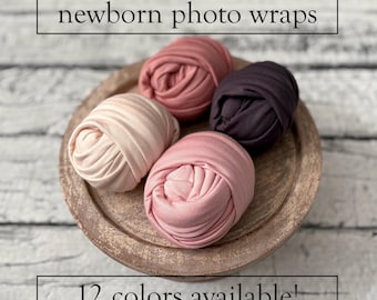 Essential Newborn Photography Wraps: Props for Baby Photoshoots & Posing, Neutral and Trending Colors
