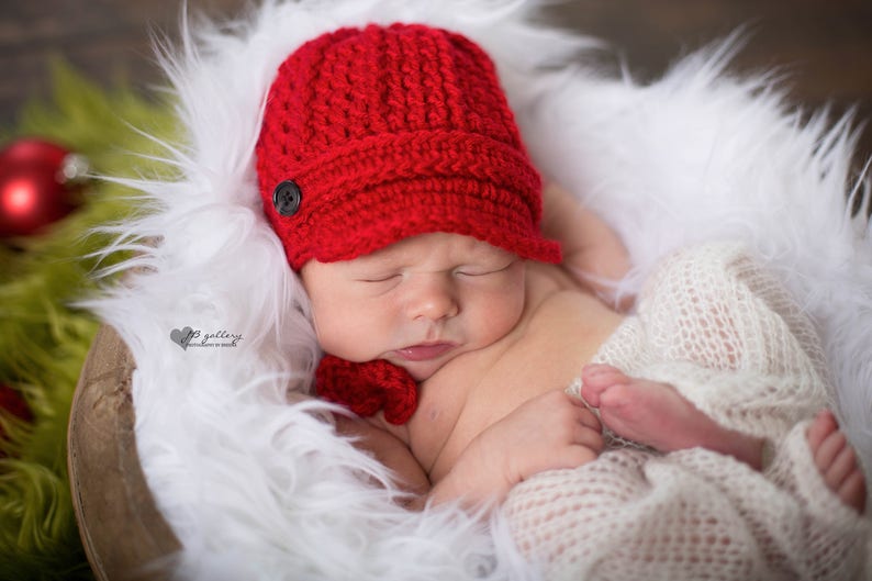Newborn Bow Tie, Newborn Boy, Newborn Photo Prop, Newborn Bowtie, Photography Props, Baby Bows, Newborn Boy Photo Prop, Crochet Bow Tie image 8