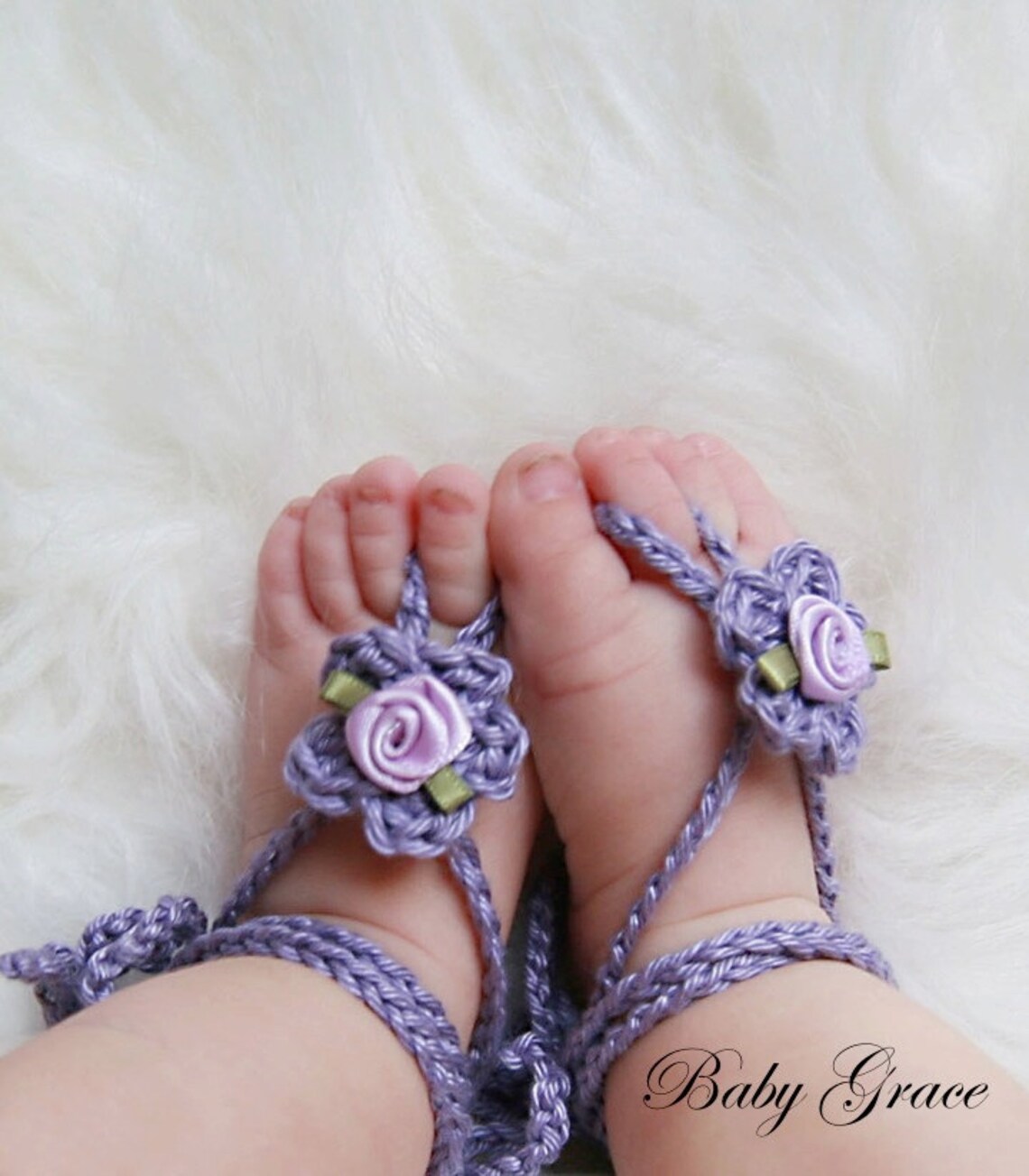 Crochet Sandals PATTERN Baby Barefoot Sandals Easy Crochet Etsy