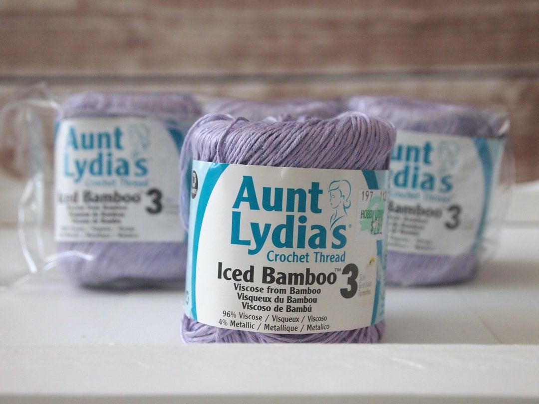 Aunt Lydias Iced Bamboo Yarn, 4 Colors Available, RARE FIND