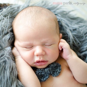 Newborn Bow Tie, Newborn Boy, Newborn Photo Prop, Newborn Bowtie, Photography Props, Baby Bows, Newborn Boy Photo Prop, Crochet Bow Tie image 2