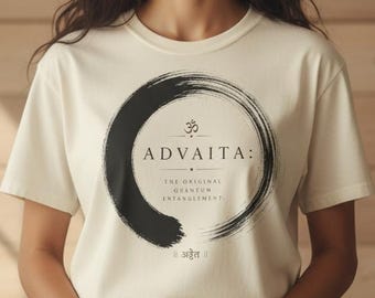 Advaita Shirt | The Original Quantum Entanglement | Sanskrit Spiritual Tee | Non-Duality Gift | Vedanta Philosophy | Yoga Science Tee