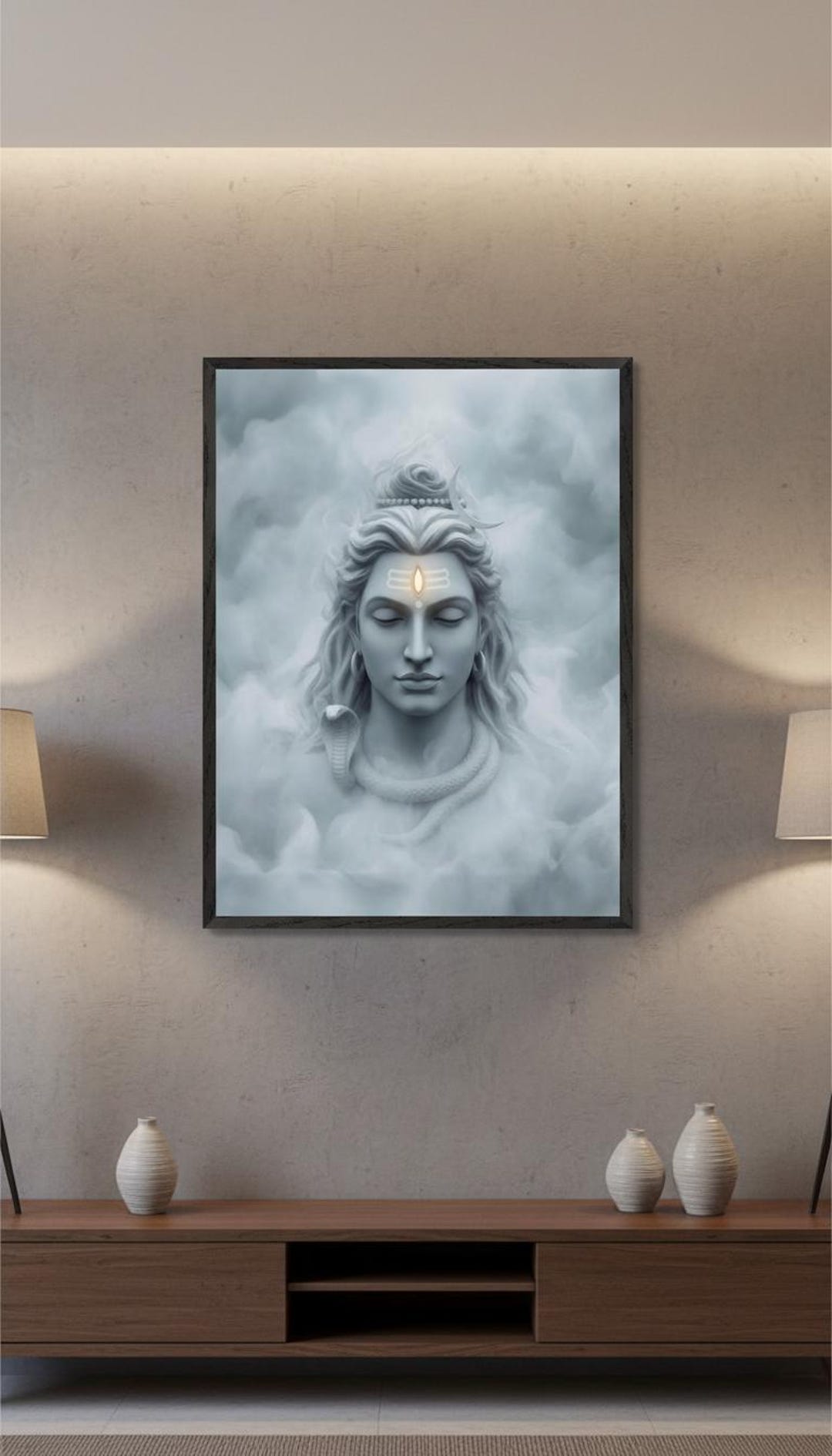 Lord Shiva Poster | Mystical Hindu Wall Art - Etsy