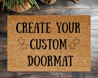 Your Custom Text, Housewarming Gift, Custom Doormat, Personalized Doormat,  Closing Gift, Welcome Doormat, Front Door Mat, Monogram Rug