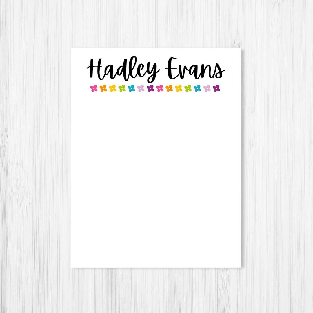 Personalized Tiny Daisy Notepad: Custom Stationery Gift - Etsy