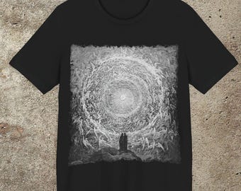 Gustave Doré Divine Comedy Graphic T-Shirt, Empyrean Illustration