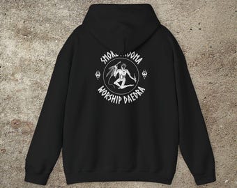 Sweat à capuche imprimé graphique Smoke Skooma Worship Daedra, pull Gamer unisexe, haut imprimé Elders Scrolls