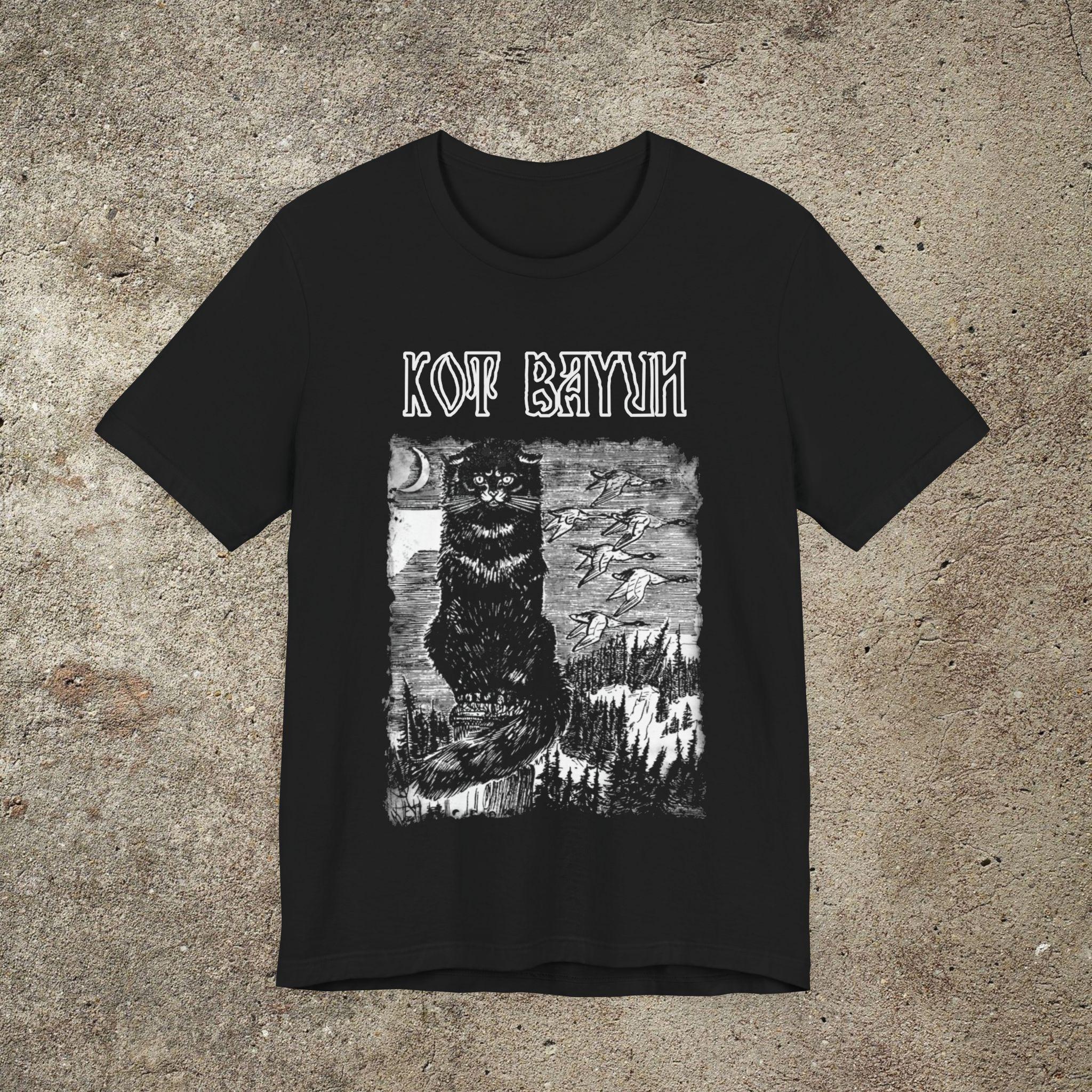 Kot Bayun Cat Graphic Tee, Slavic Folklore Unisex T-shirt - Etsy