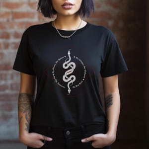 two snakes t-shirt, as above so below, alchemy shirt, unisex tee, esoteric top
