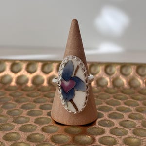 Vintage Keramikring - Größe: 7,5