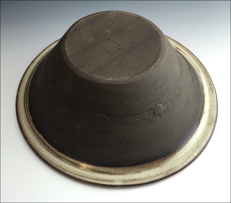 rough outer walls serving bowl primitive bread kneading bowl creamy shino only one made pottery bread dough bowl rustic PANCHEON BOWL