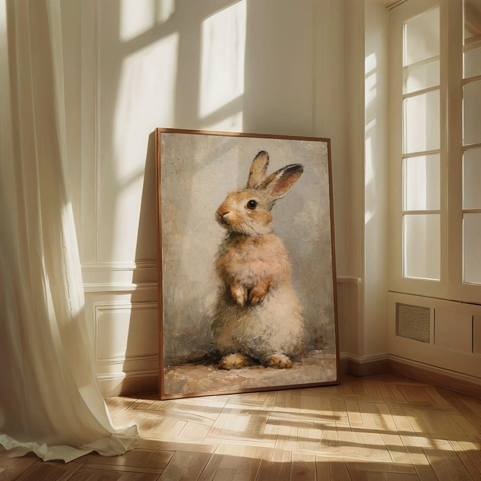Vintage Easter Bunny Print, Antique Romantic Victorian Cottagecore ...