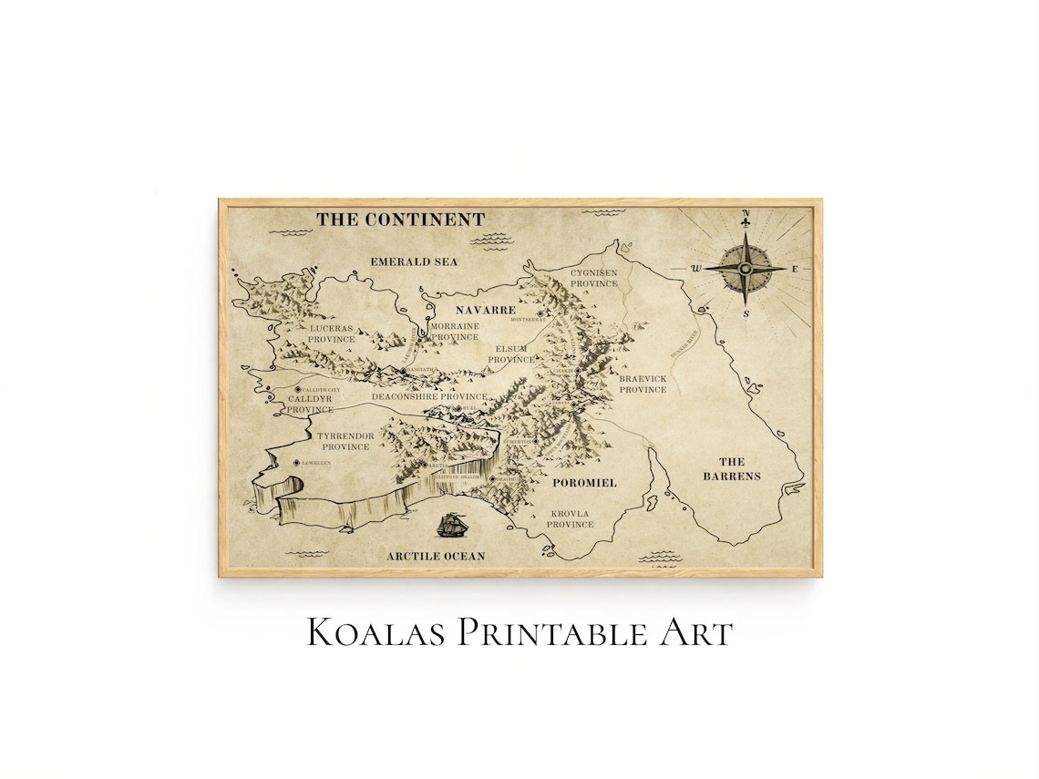 Fourth Wing Printable Map.pdf Fourth Wing Map, the Continent, Fan Art Inspired by Iron Flame ...