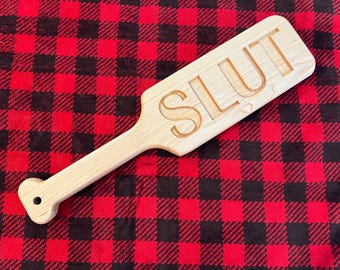 Paleta de azotes de madera personalizada de 14”, 16” o 18”: Novedad para adultos