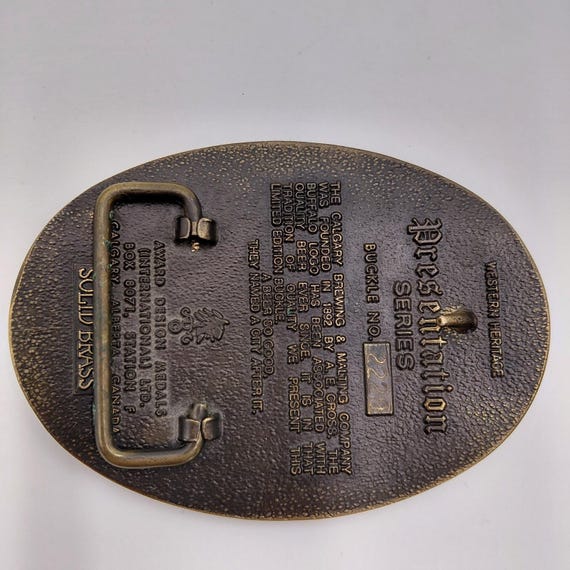 Calgary Solid Brass Presentation Series Rodeo Cow… - image 2