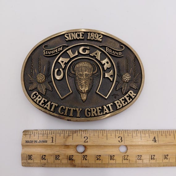 Calgary Solid Brass Presentation Series Rodeo Cow… - image 4