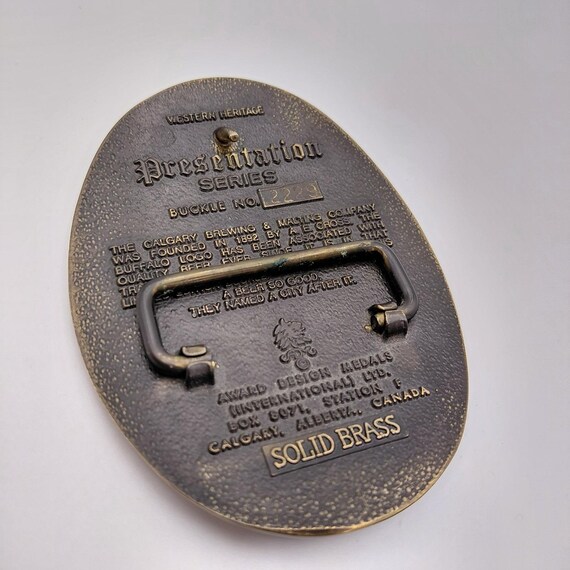 Calgary Solid Brass Presentation Series Rodeo Cow… - image 3