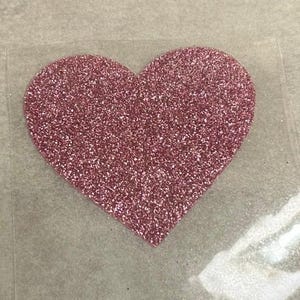 Motivo de tela termoadhesivo - Corazón - Ancho 5 cm x Alto 4,5 cm