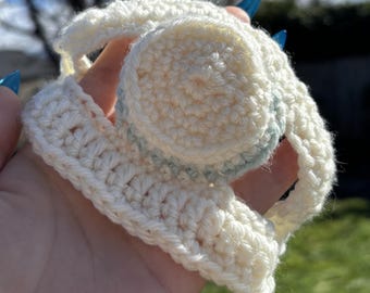 Virkad solhatt av kattunge | Akrylgarn, valfri färg (mönster från NubiKnits)