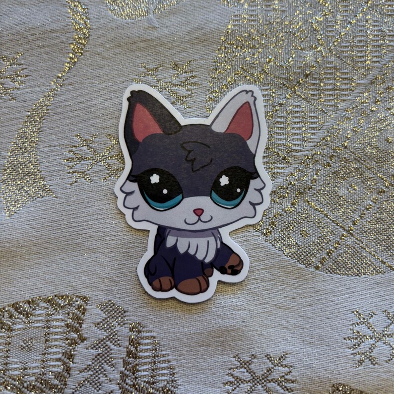Lps Sticker Eye LPS Wolfcat Glossy Waterproof Sticker | Littlest Pet Shop Gift - Etsy
