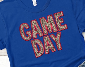 Game Day Faux Embroidery