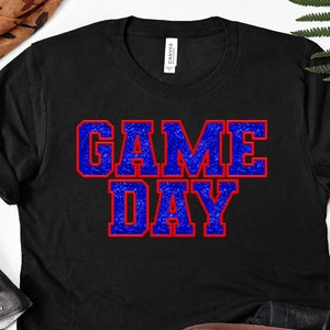 Game Day Spirit Wear Faux Embroidery