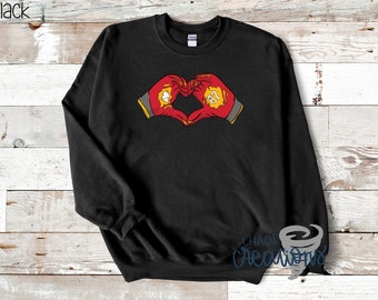 Heart Hands Touchdown Crewneck