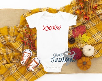 XOXO w/ Hearts Onesie