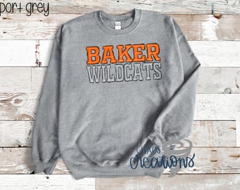 Wildcats Scribble Spirit Crewneck