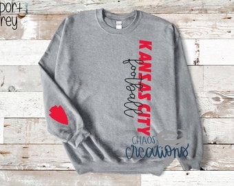 Kansas City Football Grey Crewneck