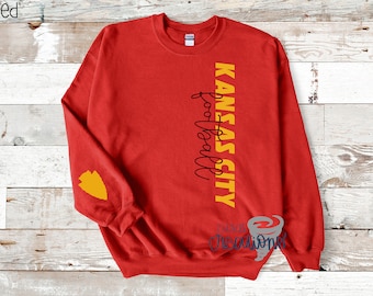 Kansas City Football Red Crewneck